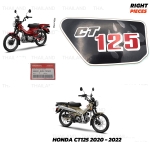 Sticker สติ๊กเกอร์ "CT125" ข้างขวา ของแท้ 1 ชิ้น สีดำ,แดง.เขียว สำหรับ Honda CT125 CT-125 รุ่นรถสีเขียว ปี 2020-2022